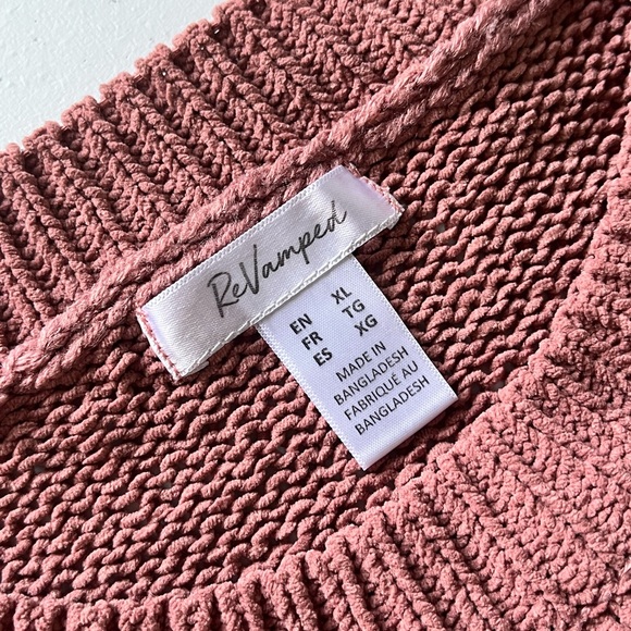 knitted pink women’s XL sweater - Picture 3 of 5